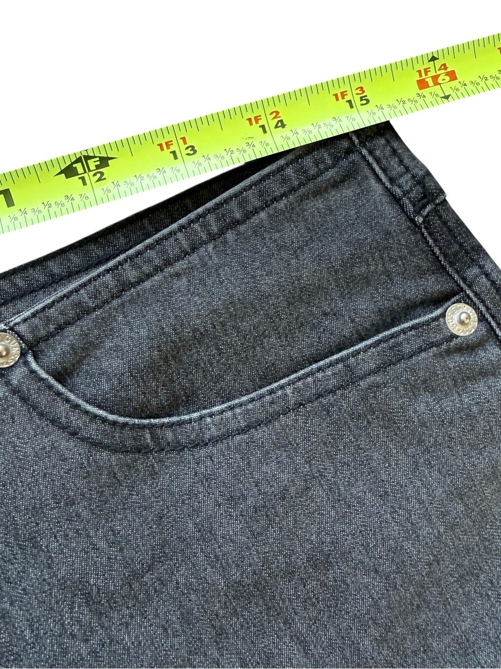 Guess Jeans Black Wash Flare Bootcut Stretch Denim Jeans 31 Y2K Low Rise Retro - Picture 6 of 13